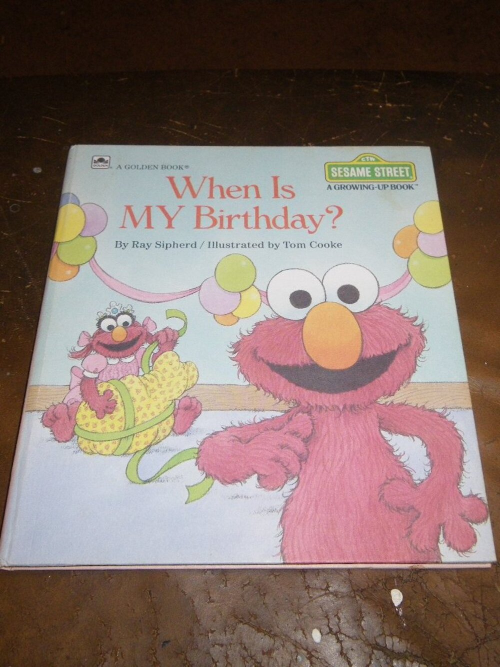 Vintage 1988 When Is MY Birthday? Sesame Street Growing Up Book